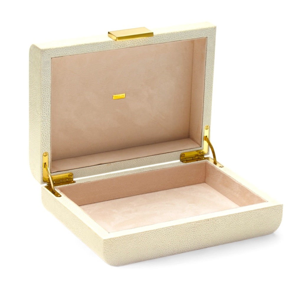 Aerin, Modern Shagreen Small Jewelry Box